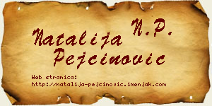 Natalija Pejčinović vizit kartica